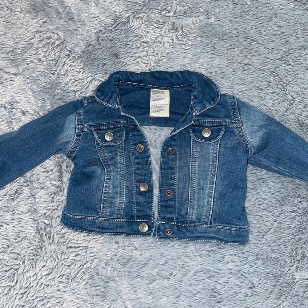 First impressions baby denim jacket